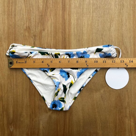 TORI PRAVER CAILA BOTTOM Women’s Ruched Sides Floral Lined Bikini Bottoms XS NWT - Picture 6 of 6